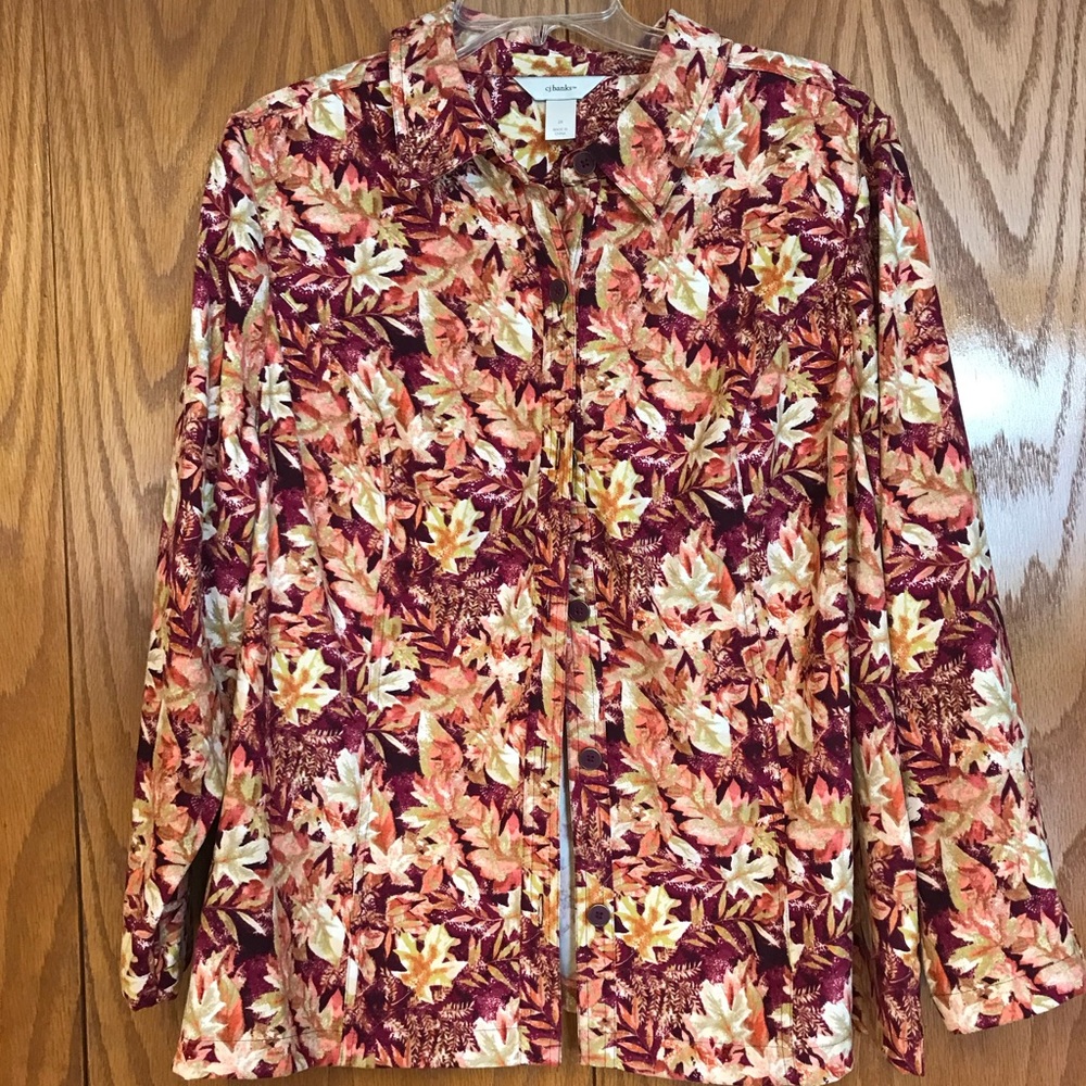 CJ Banks light weight button up top